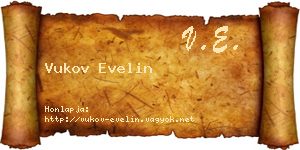 Vukov Evelin névjegykártya